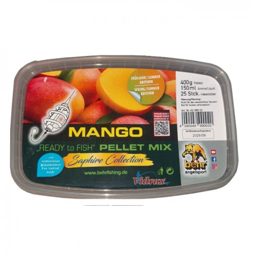 Микс пелети за фидер + дъмбели + атрактор Mango (манго) 4299002 - Behr Микс пелети за фидер + дъмбели + атрактор Mango (манго) 4299002 - Behr